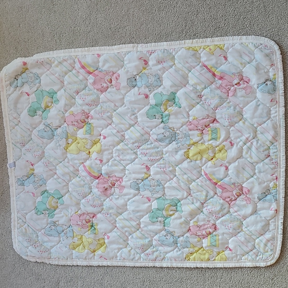 Vintage Care Bears blanket